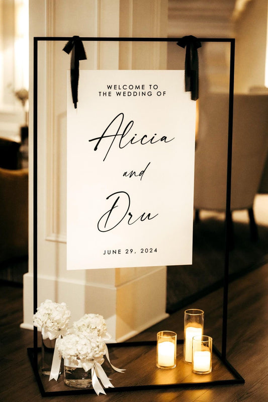 Printed Welcome Sign