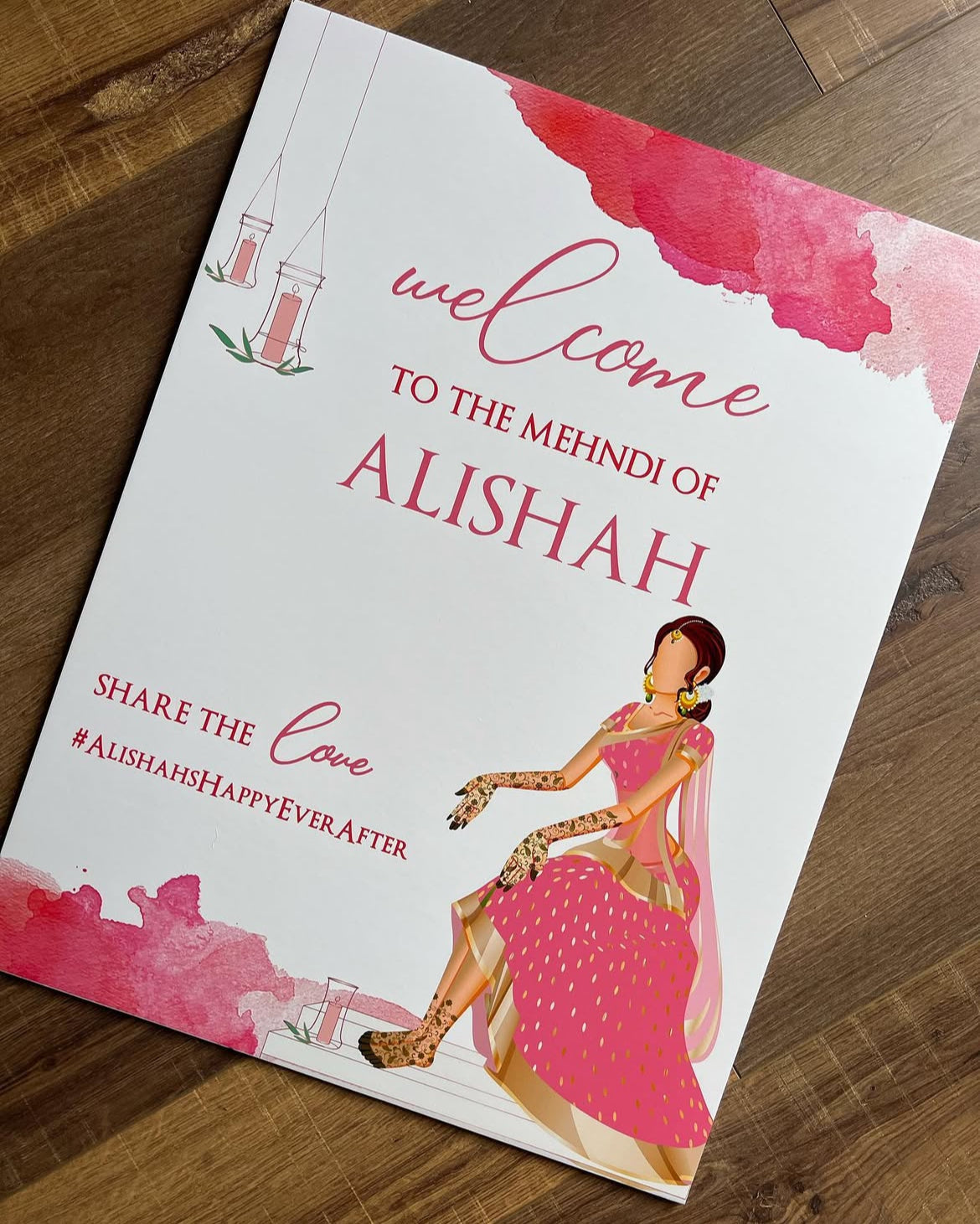 Printed Welcome Sign