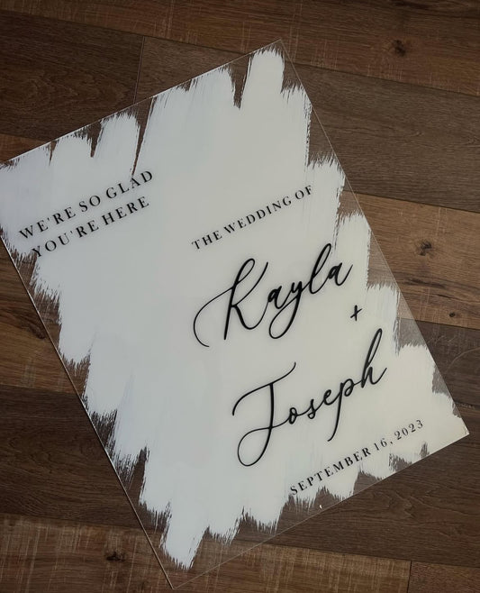 Welcome Sign (Brush stroke)