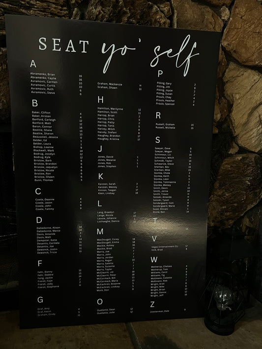 Seating Chart (Print)