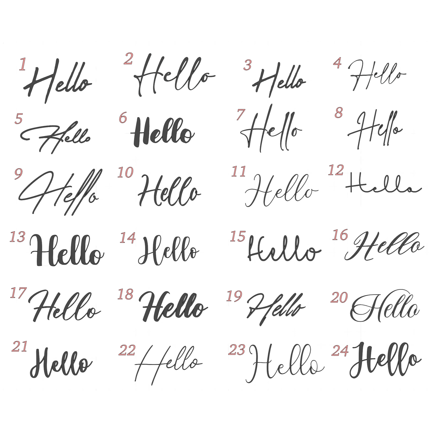 Welcome Sign (Brush stroke)