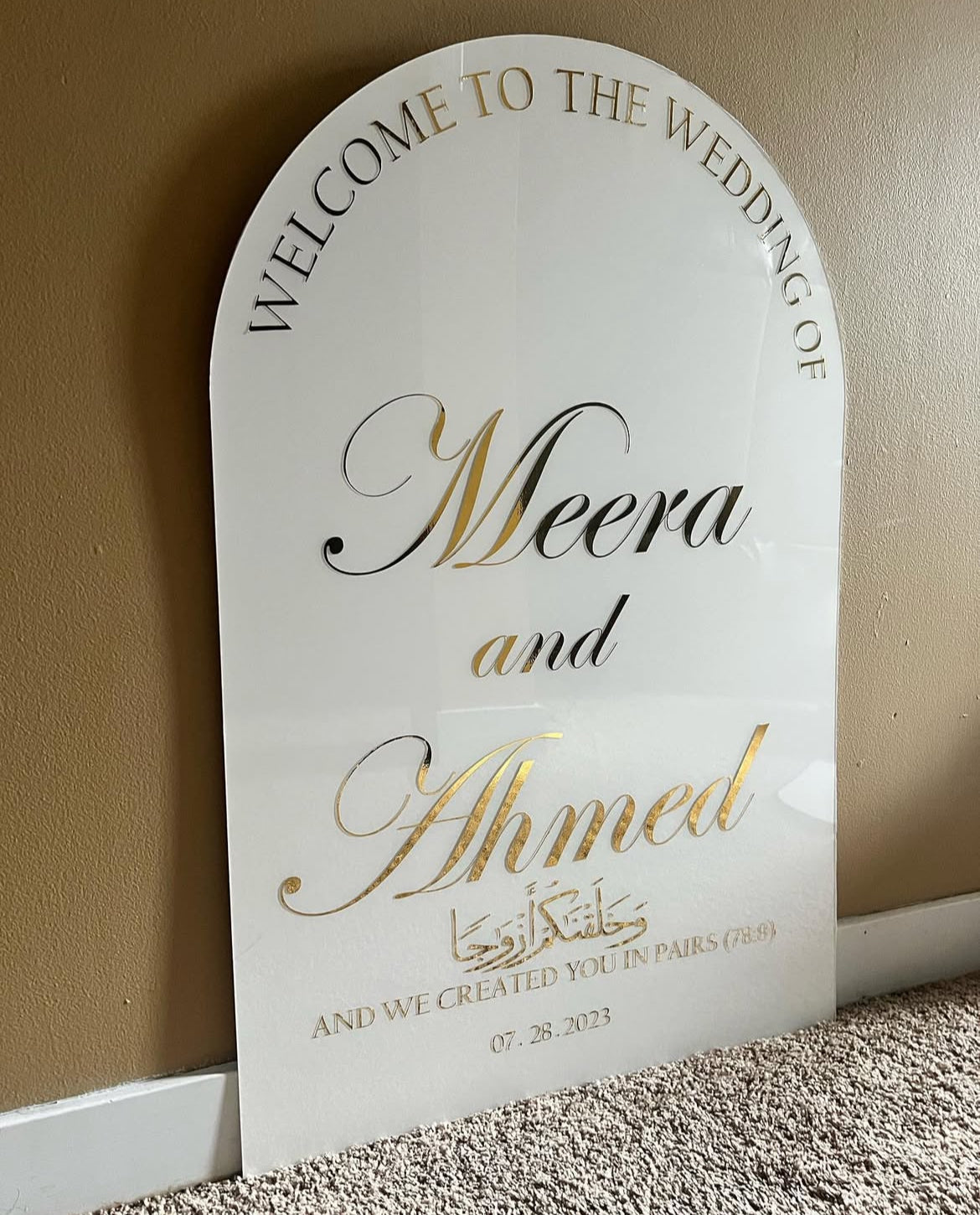 Solid Acrylic Signage