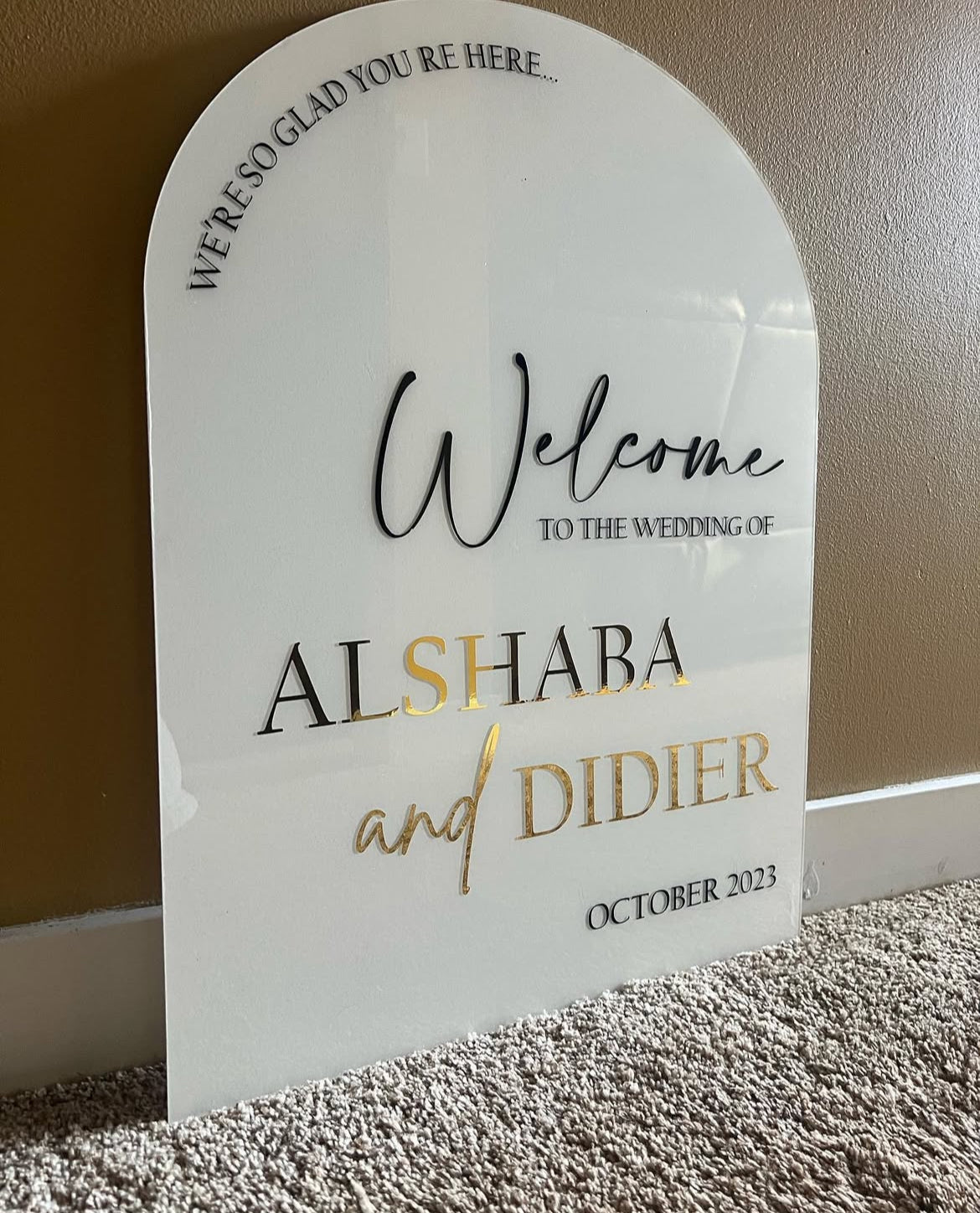 Solid Acrylic Signage