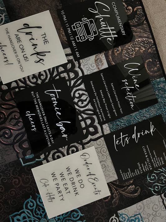 Mini Acrylic Signs