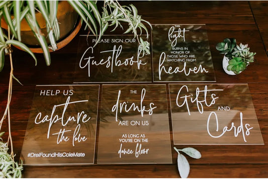 Mini Acrylic Signs