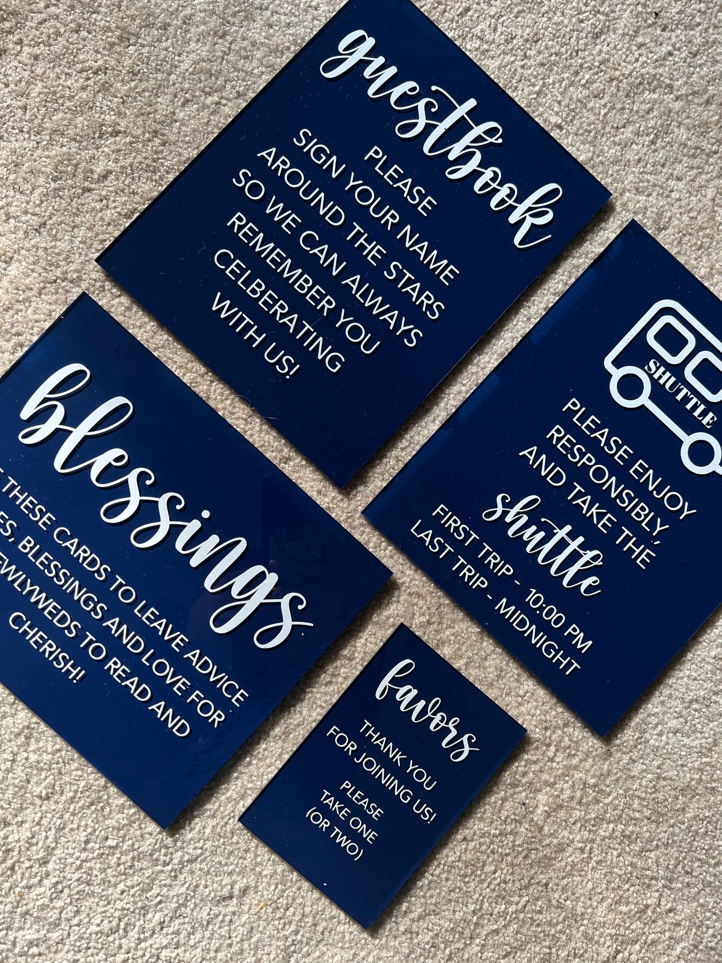 Mini Acrylic Signs