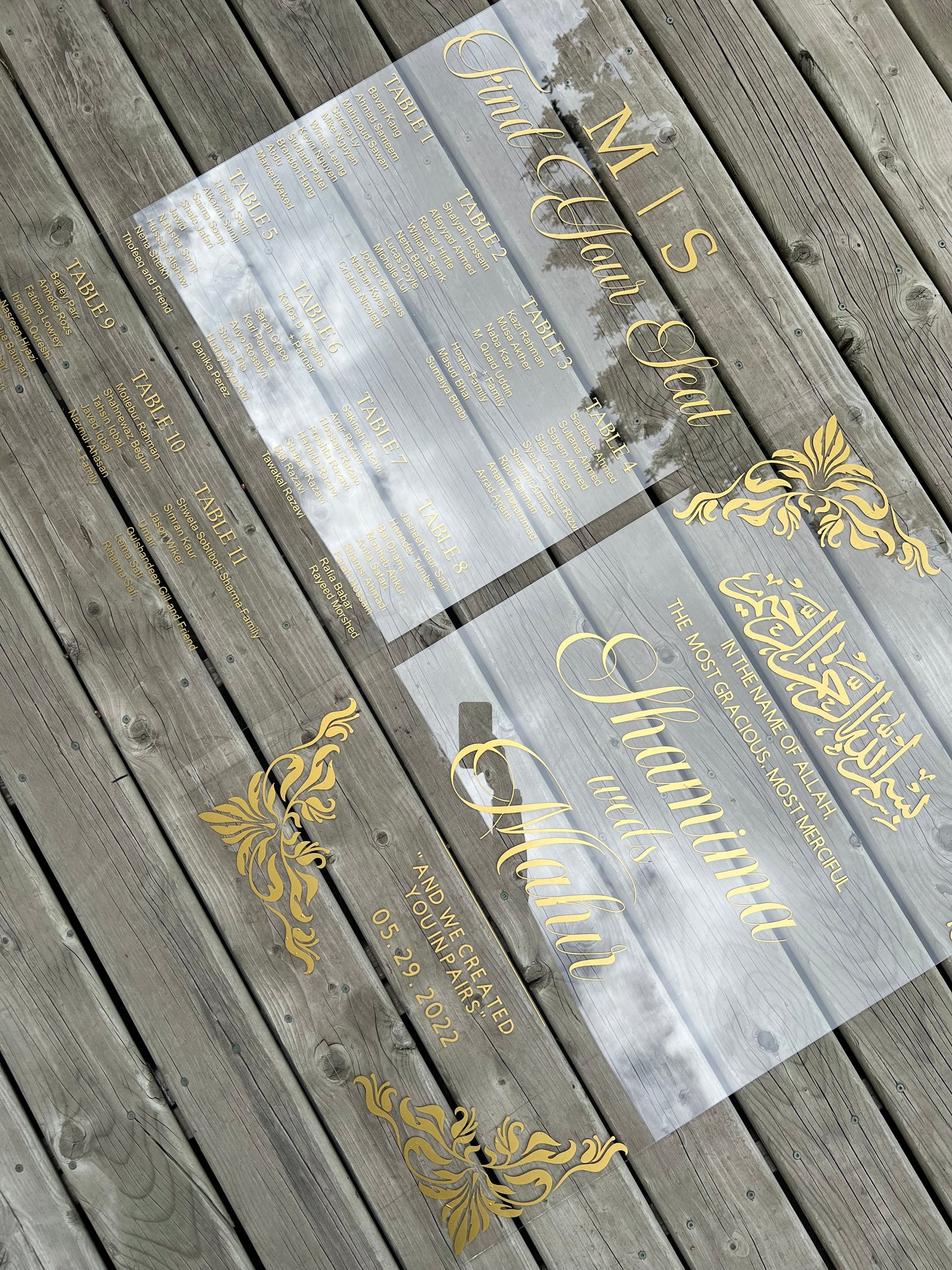 Islamic Wedding Welcome Sign
